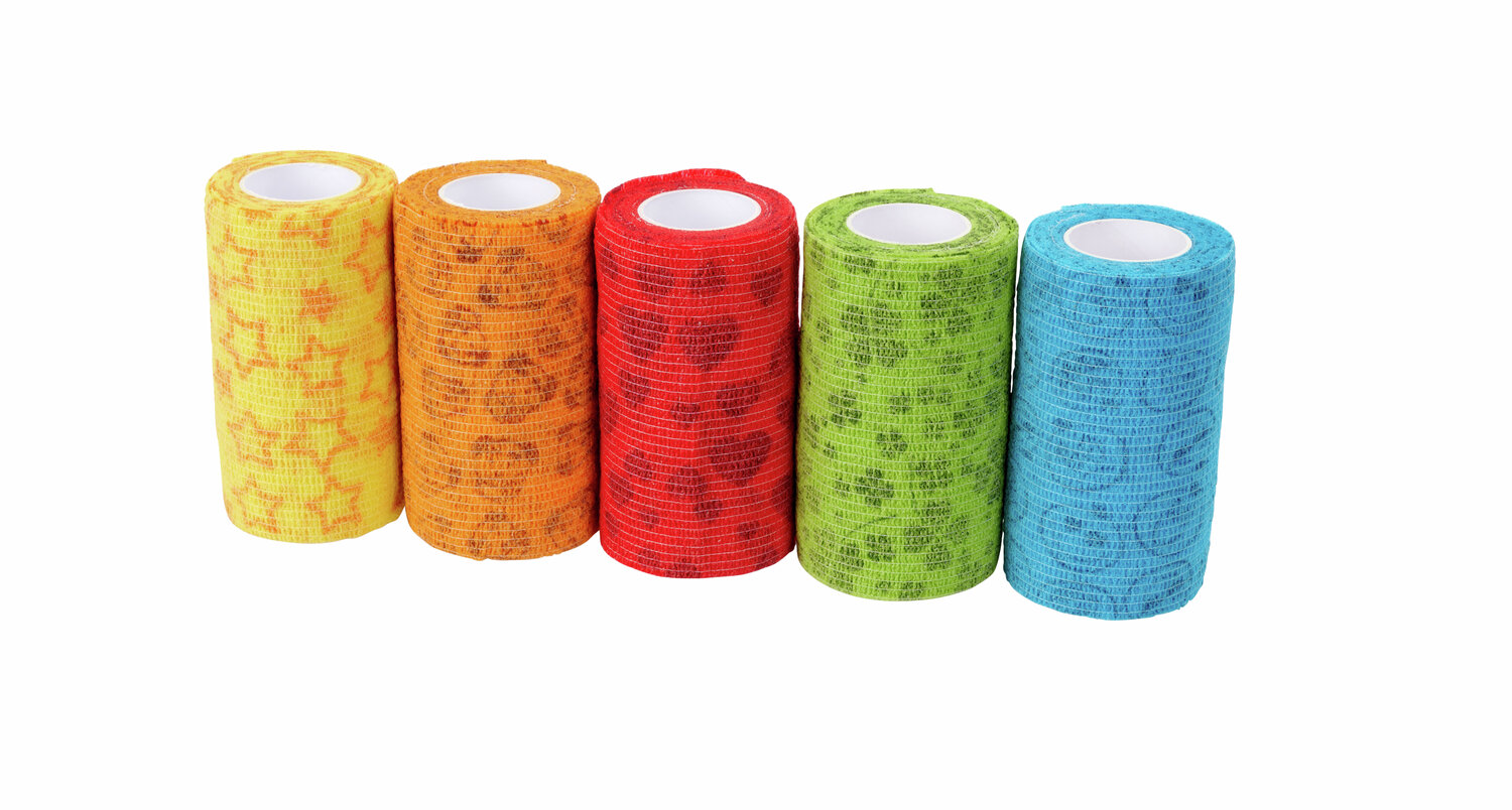 KRUUSE Fun Flex Care Bandagen Inside-Out 7.5cm x 4.5 m 10 Stk