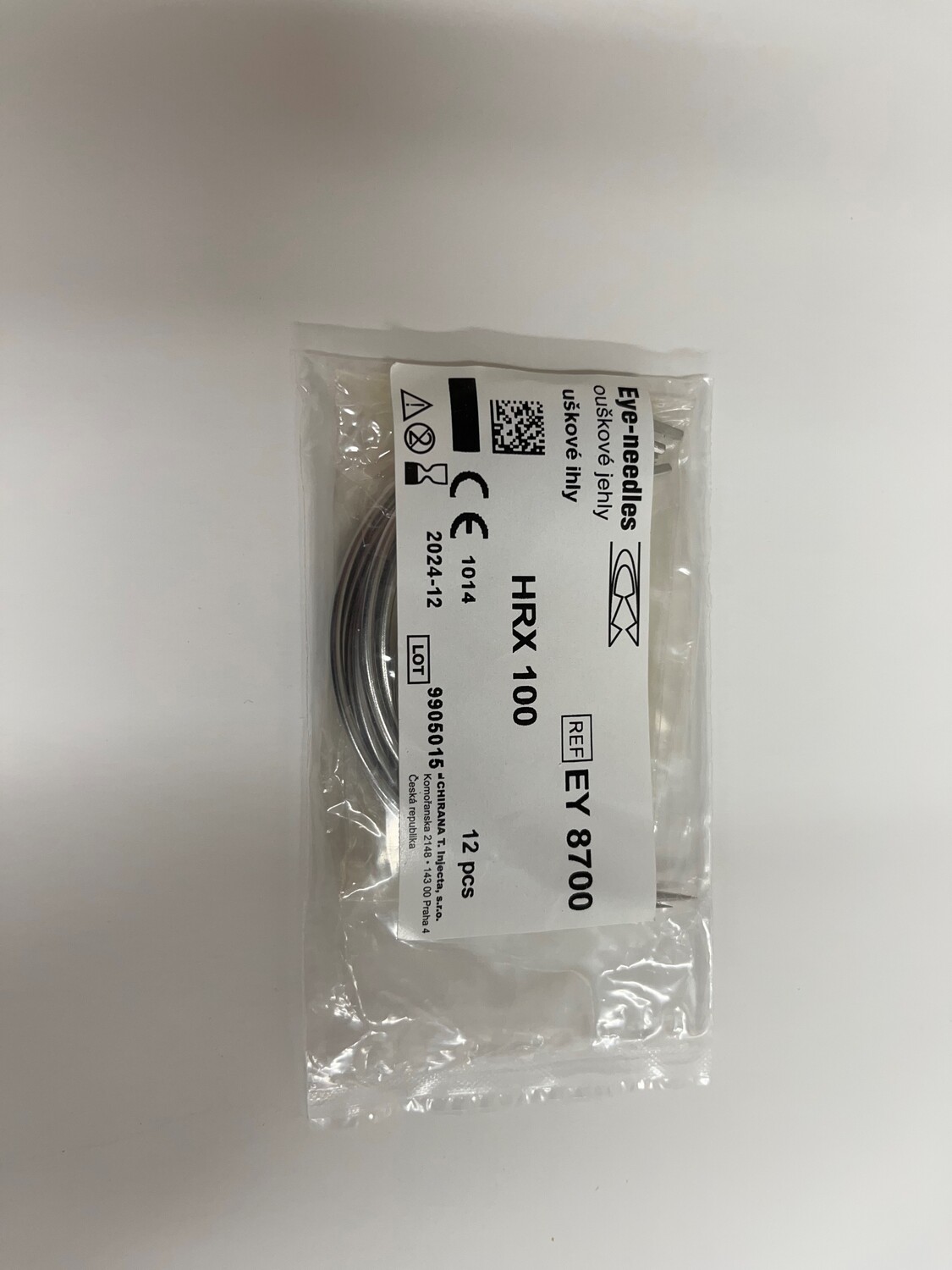 Augennadel Federöhr HRX 1/2 Kreis 100 mm 12 Stk.