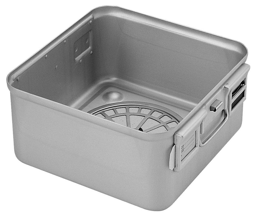 1/2-Container 285 x 280 x 100 mm grün Wanne & Deckel perfor. 1 Stk