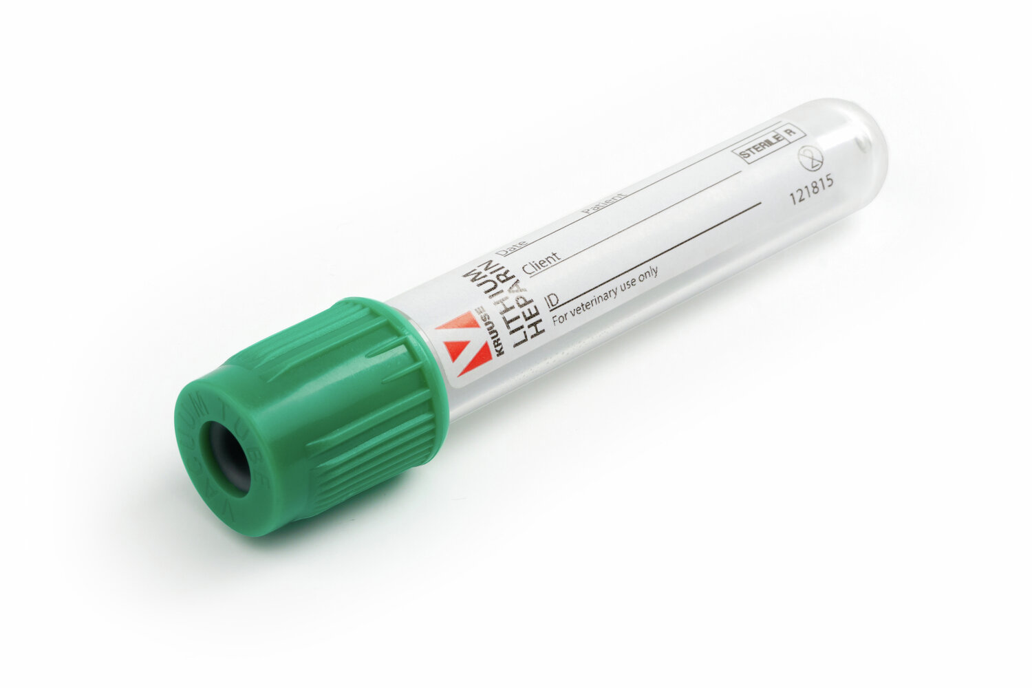 KRUUSE Blutproberöhrchen m. Vacuum 5ml Lithium Hep. 100 Stk