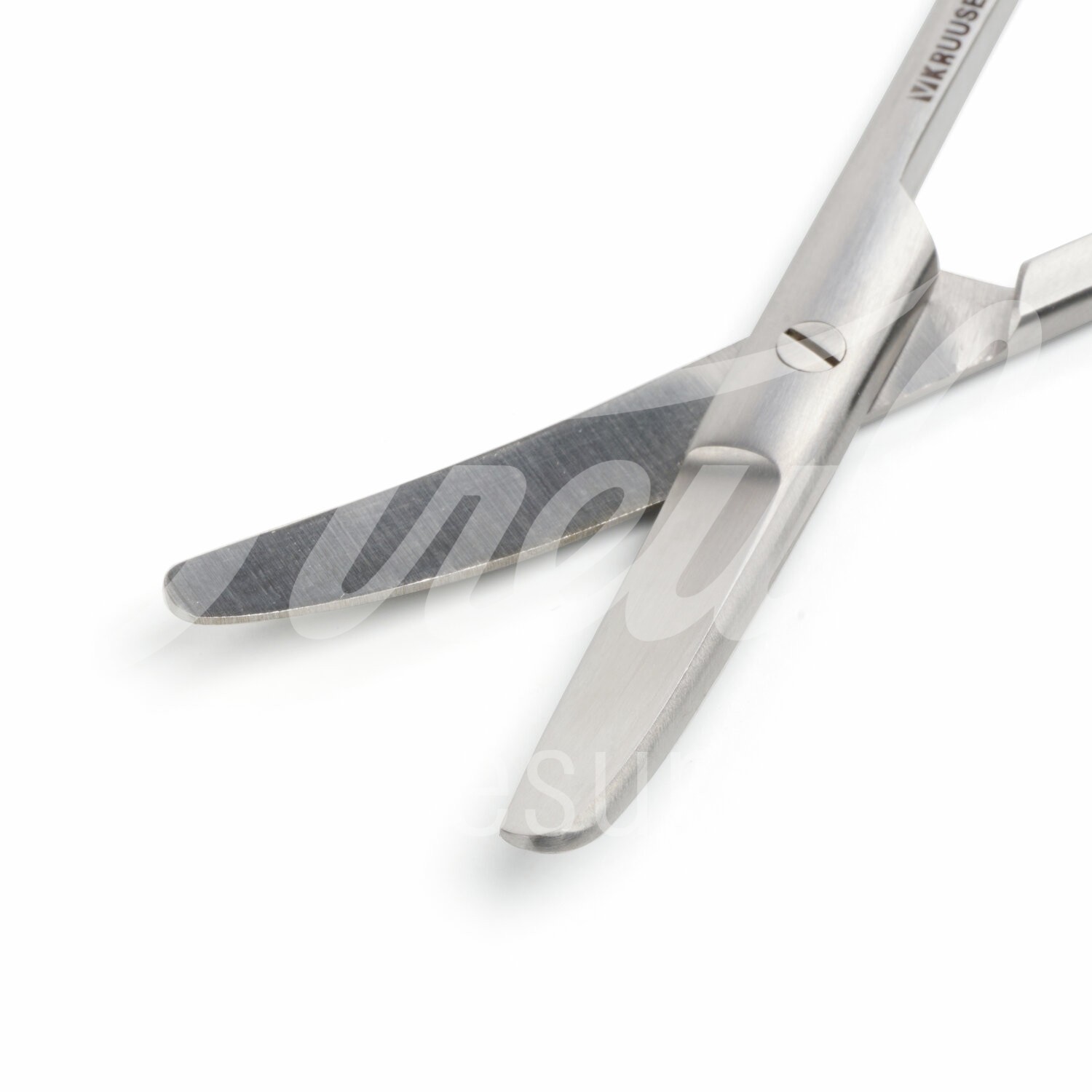 KRUUSE chirurgische Schere 13.0 cm stumpf/stumpf gebogen 1 Stück