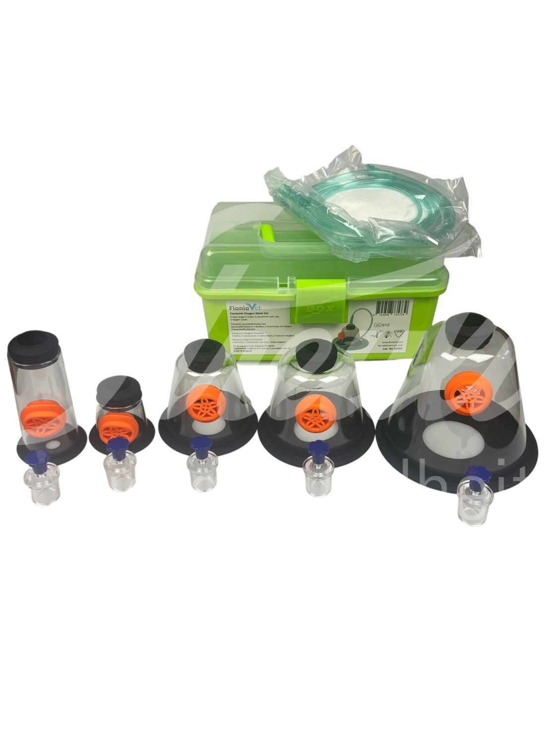 FV Sauerstoffmasken Set inkl. 5 Masken, Anschlüsse& Schläuche