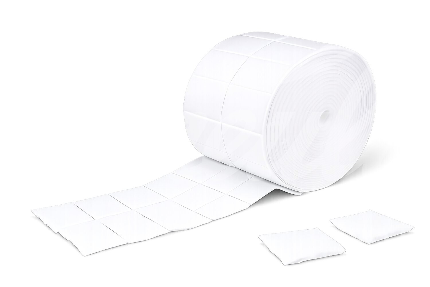 FIWA zell Zellstofftupfer 4x5cm 2 Rolle 500 Stk