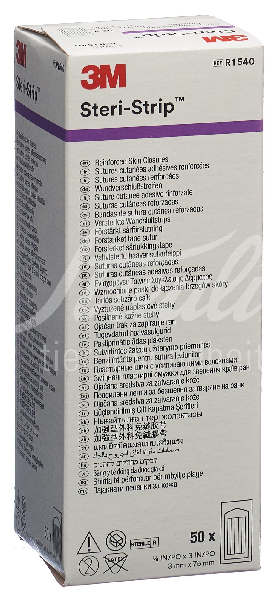 3M Steri Strip 3x75mm weiss verstärkt 50 x 5 Stk
