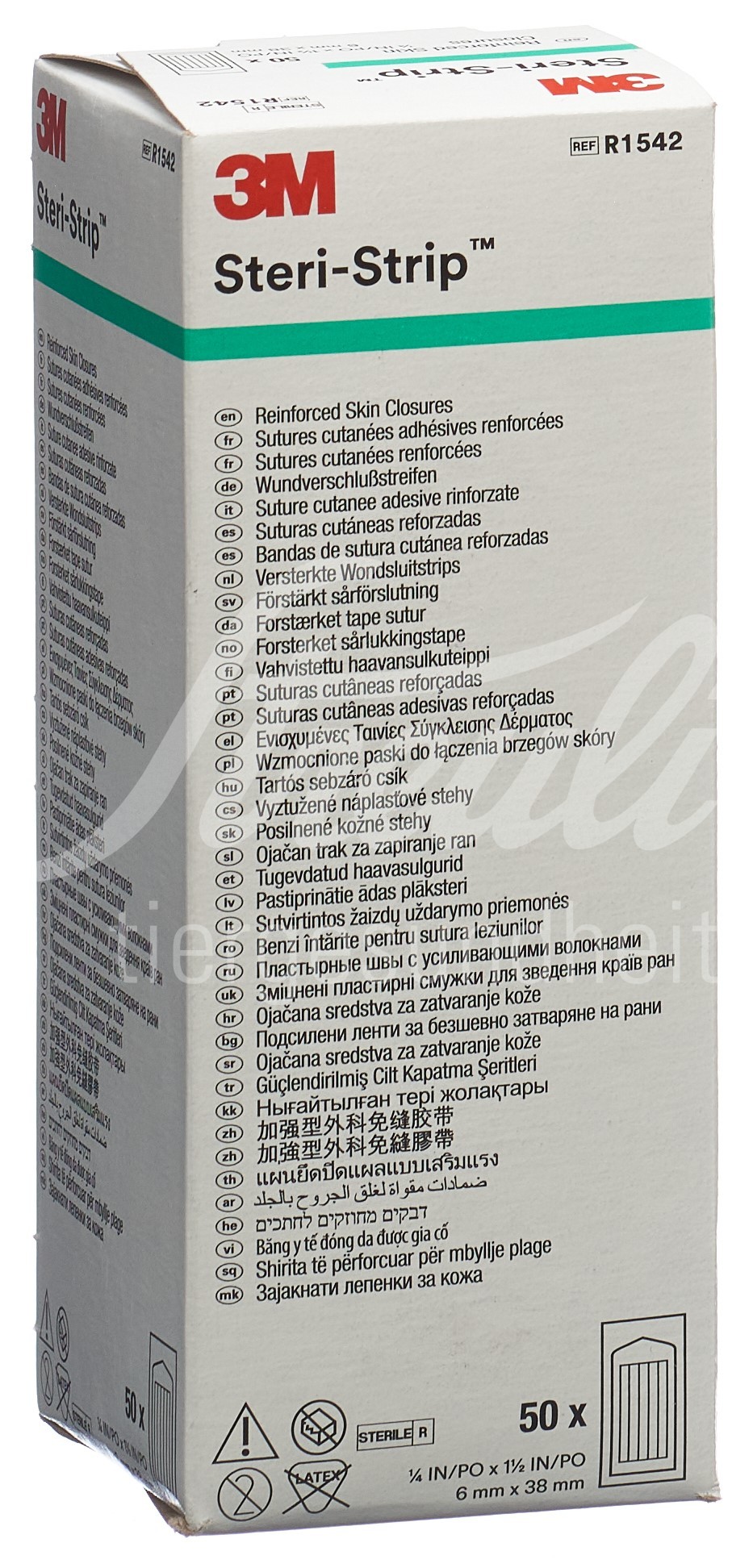 3M Steri Strip 6x38mm weiss verstärkt 50 x 6 Stk