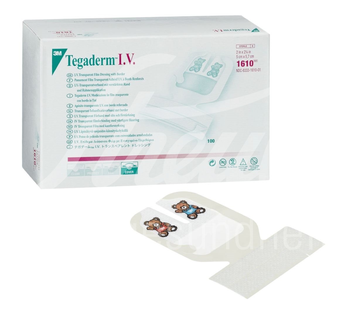 3M Tegaderm IV für Katheter Pediatrie 5x5.7cm 100 Stk