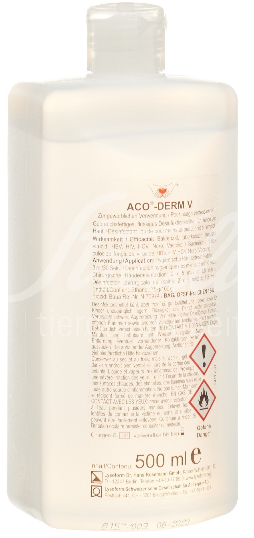 Aco Derm V liq Fl 500 ml