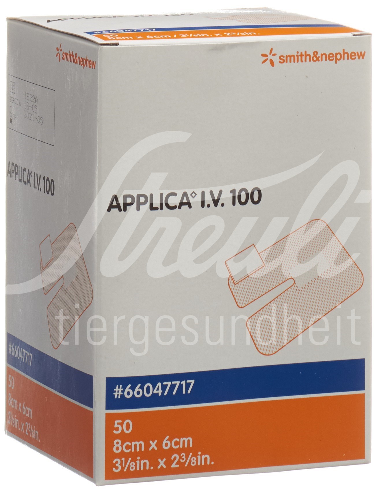 Applica i.v.100 Kanülenfix 8x6cm mit Polster 50 Stk