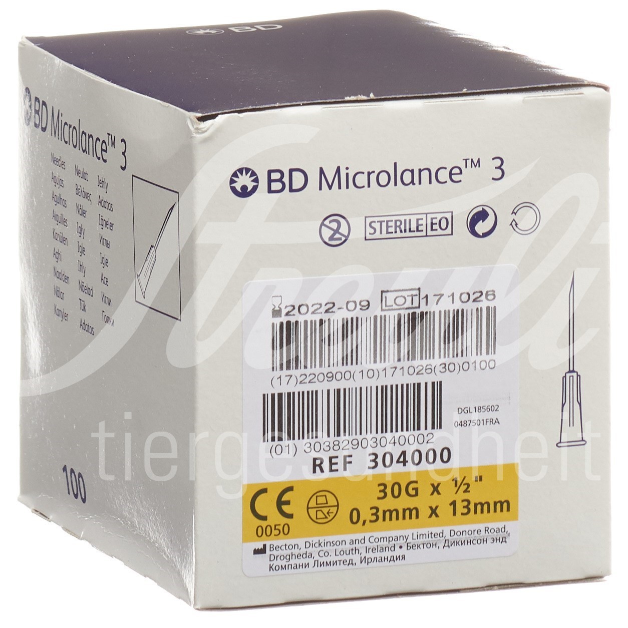 BD Microlance 3 Injektion Kanüle 0.30x13mm gelb 100 Stk