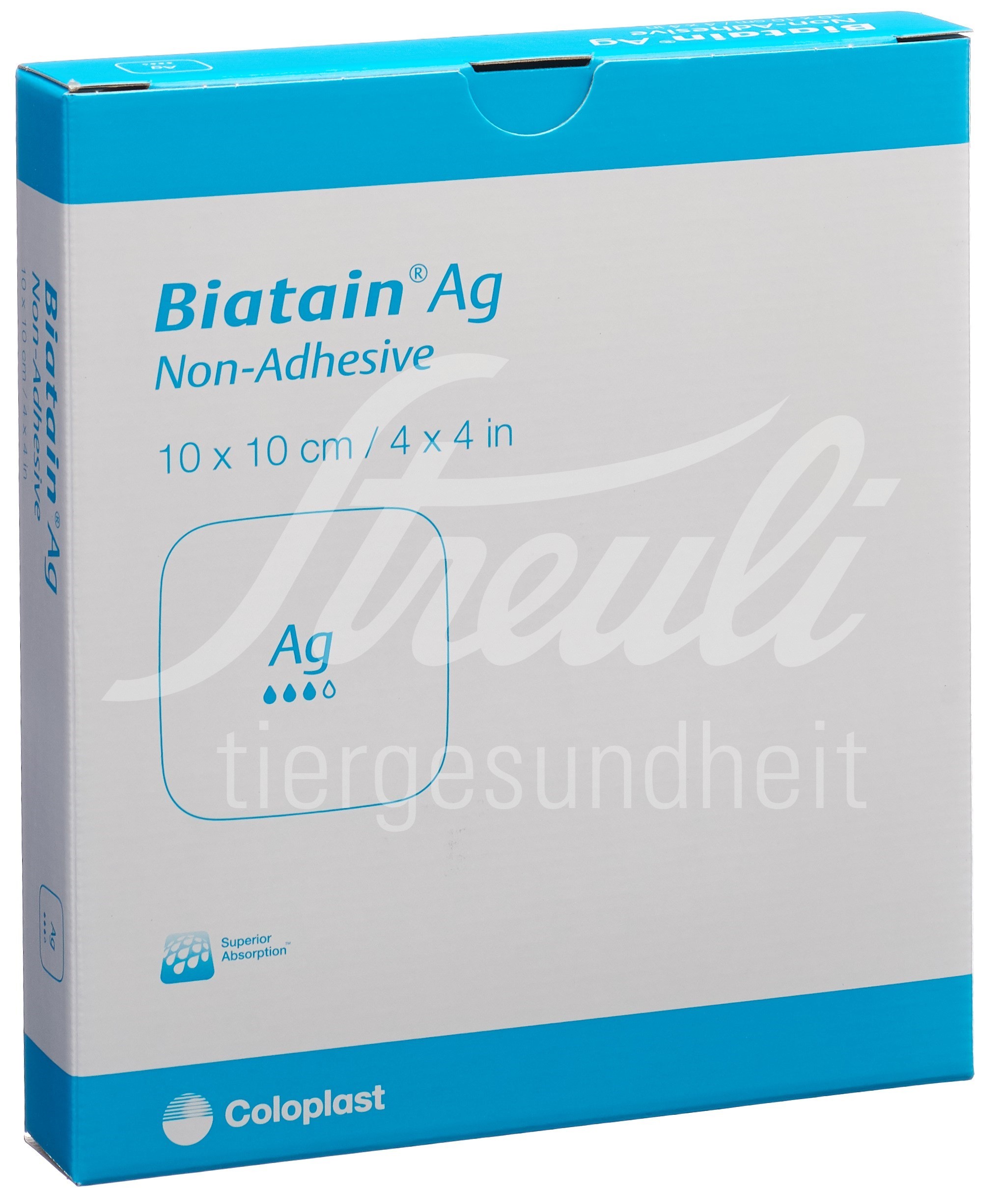 Biatain Ag Non-Adhesive 10x10cm 5 Stk