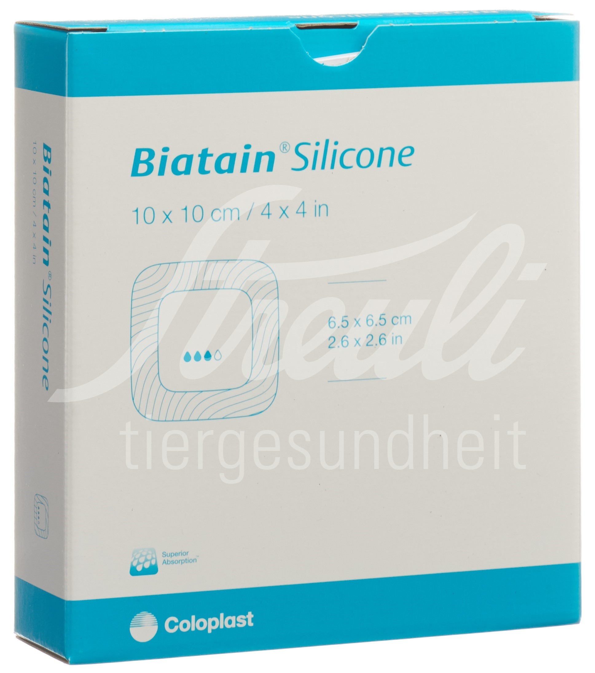 Biatain Silicone Schaumverband 10x10cm selbsthaftend 10 Stk