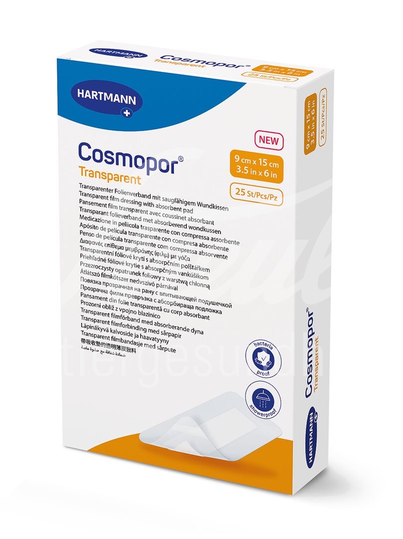 Cosmopor transparent 9x15cm steril 25 Stk
