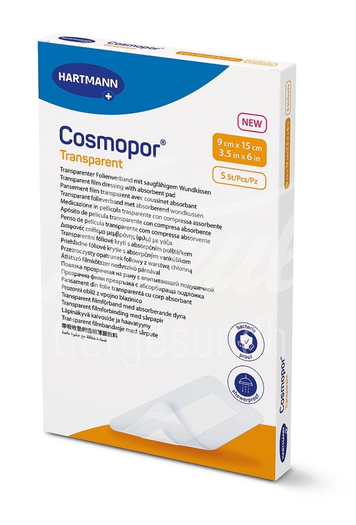 Cosmopor transparent 9x15cm steril 5 Stk
