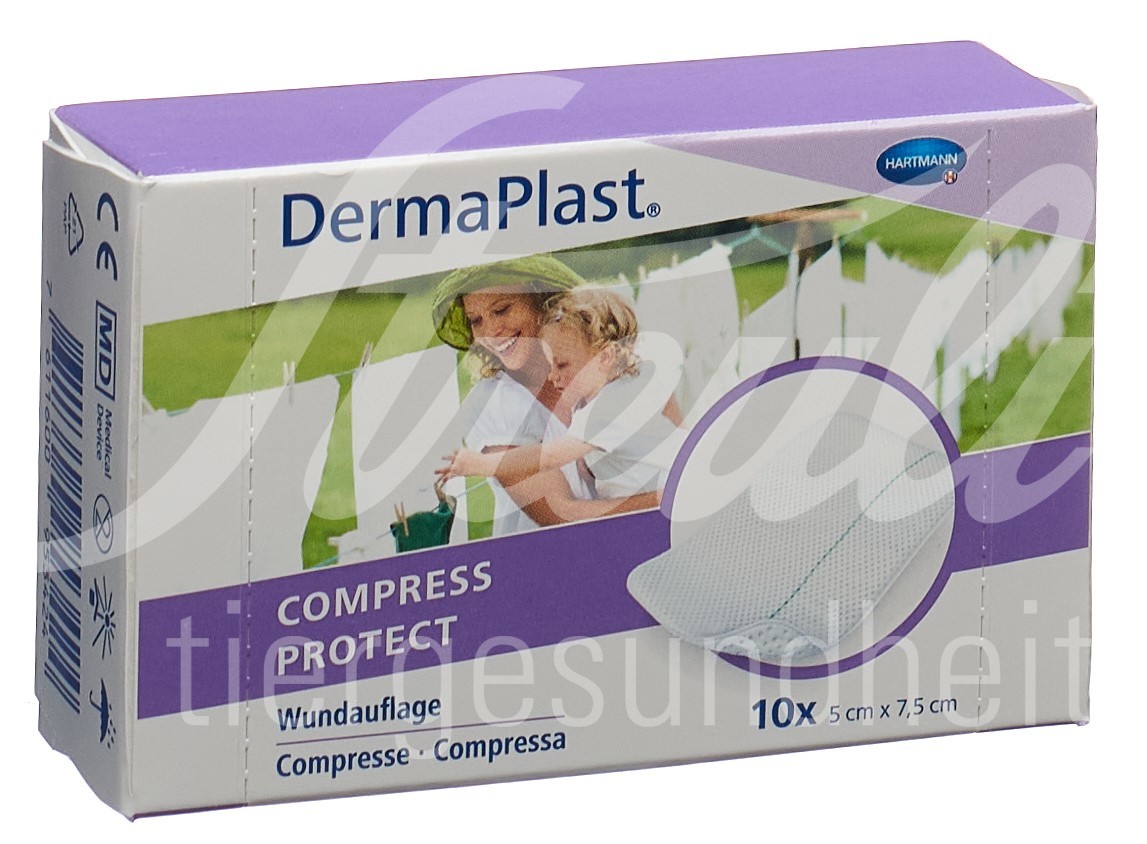 DermaPlast Compress Protect 5x7.5cm 10 Stk