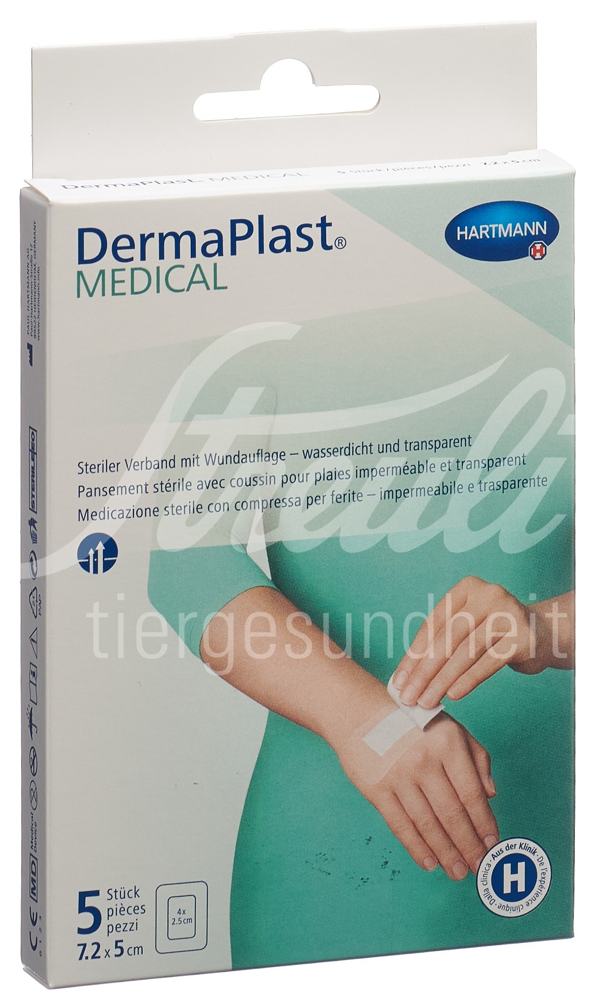 DermaPlast Medical Transparentverband 7.2x5cm 5 Stk