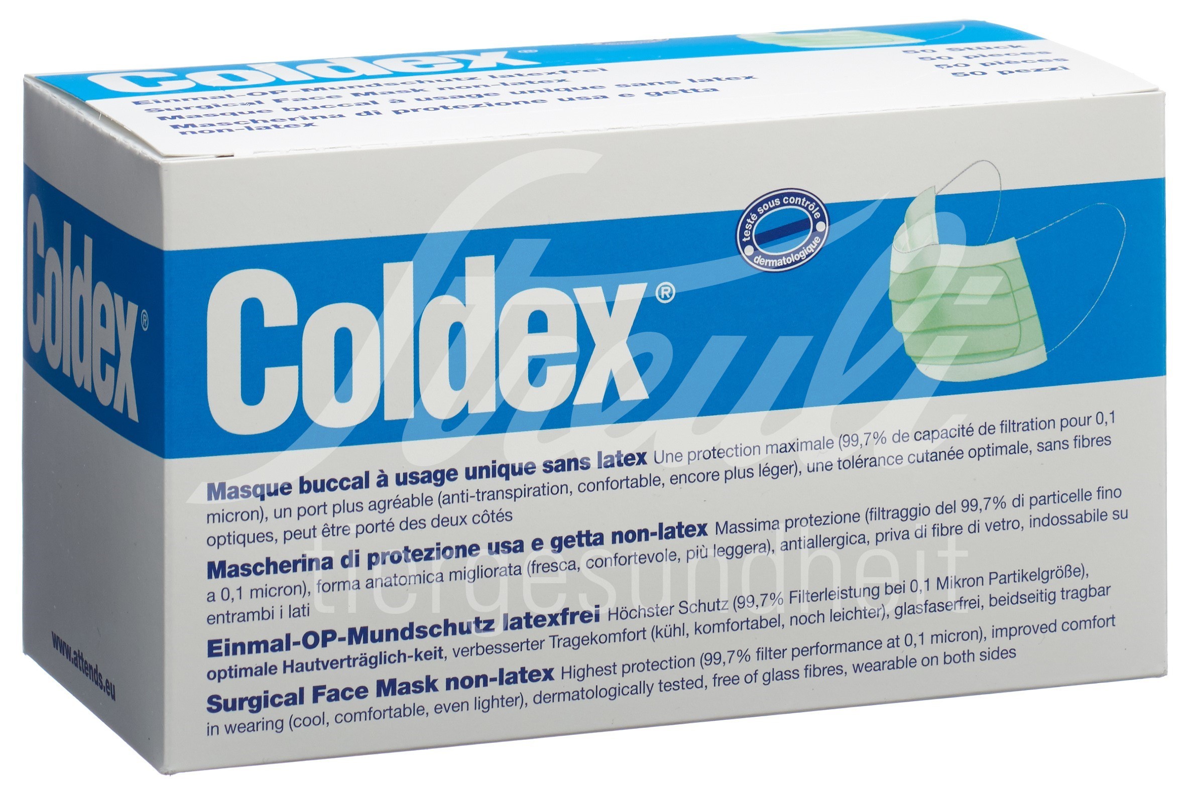 Coldex Maske Mundschutz Dispenser 50 Stk