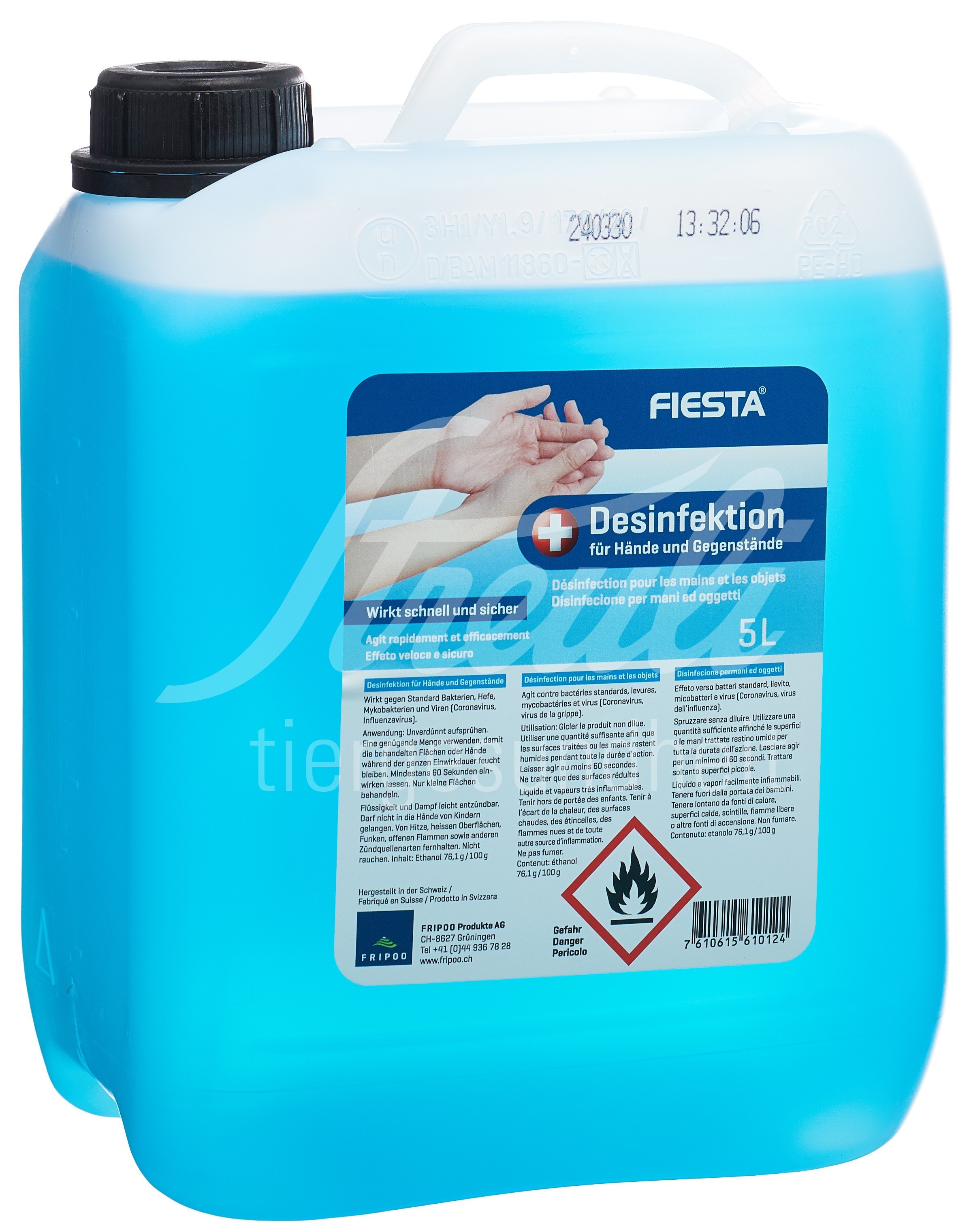FIESTA Desinfektion für Hände und Gegenstände Kanister 5 lt
