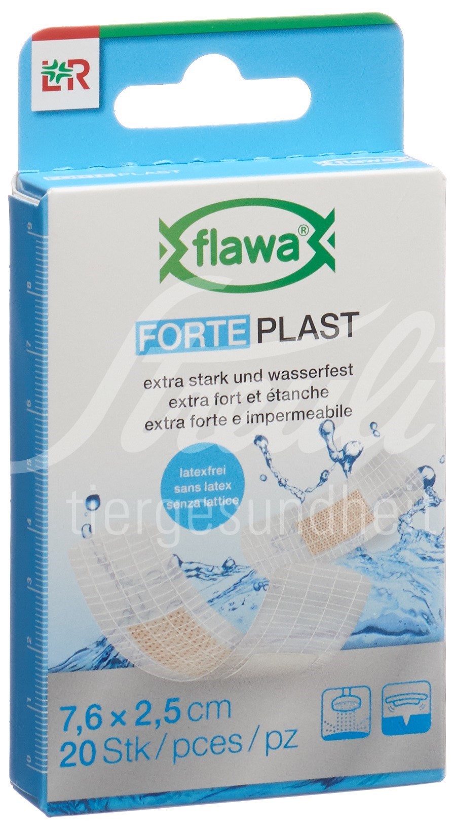 Flawa Forte Plast 2.5x7.6cm transparent 20 Stk