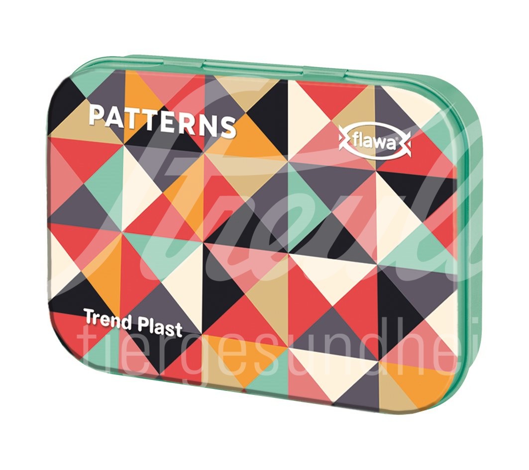 Flawa Trend Plast Patterns Tin Box 20 Stk