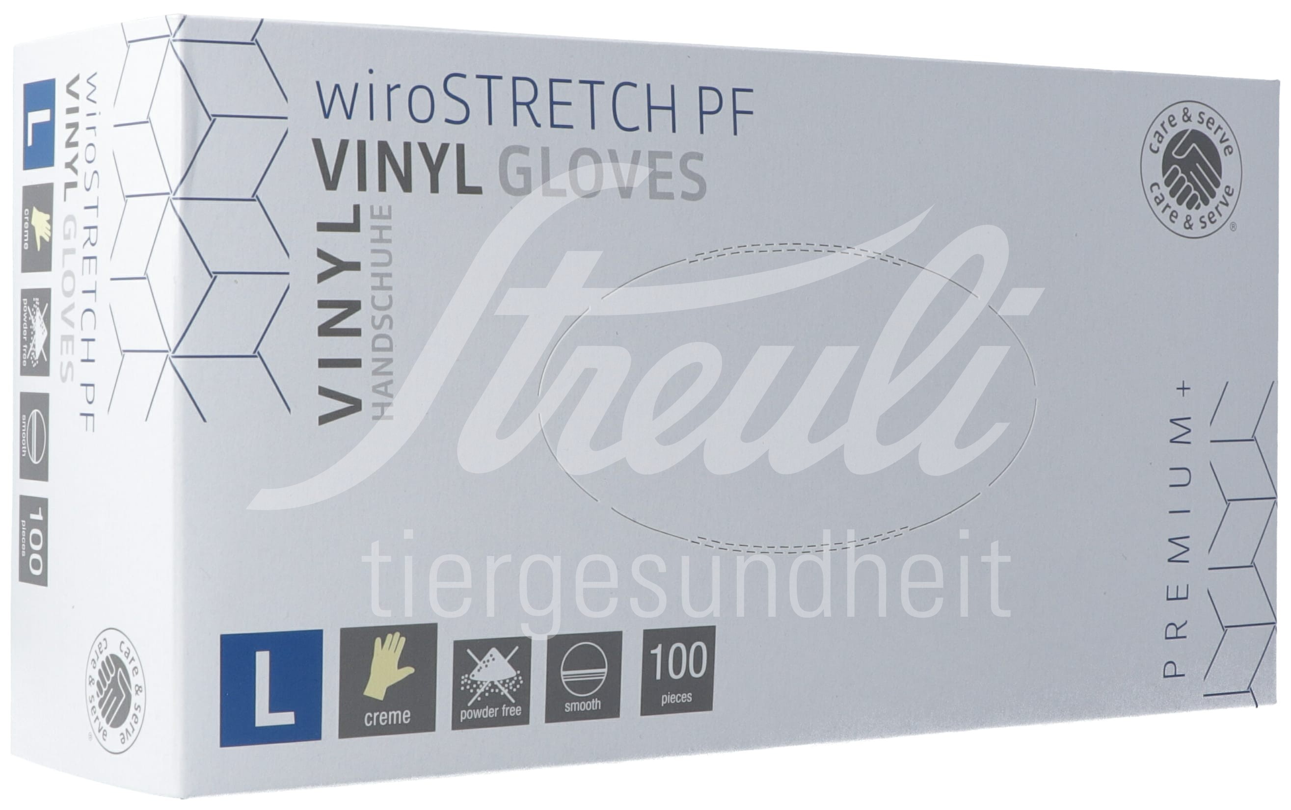 Gribi Untersuchungshandschuhe Vinyl L puderfrei unsteril Stretch plus Box 100 Stk Gribi Untersuchungshandschuhe Vinyl L puderfrei unsteril Stretch plus Box 100 Stk