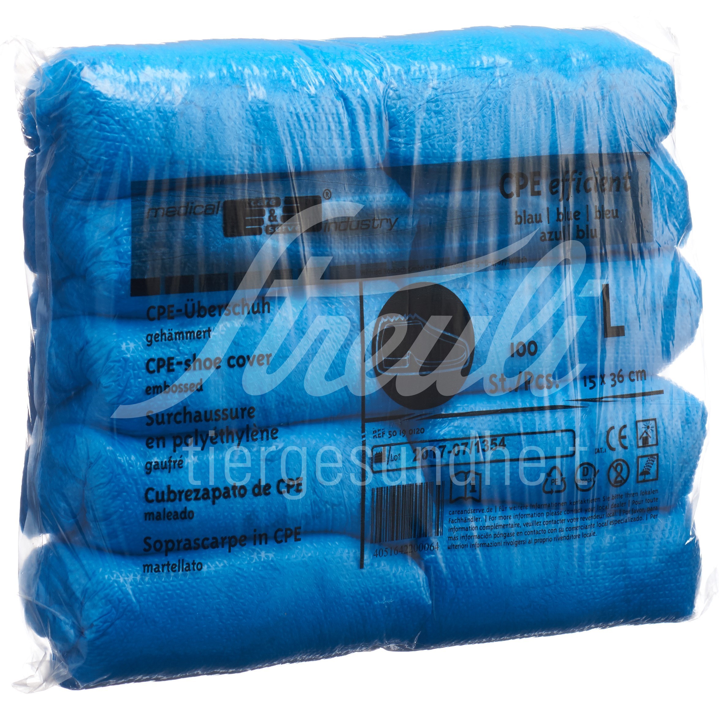 Gribi Überschuhe PVC blau 100 Stk