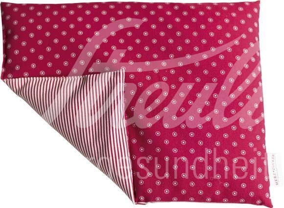 HERZZUCKER Raps-Wärmekissen 26x21cm Sternchen rot