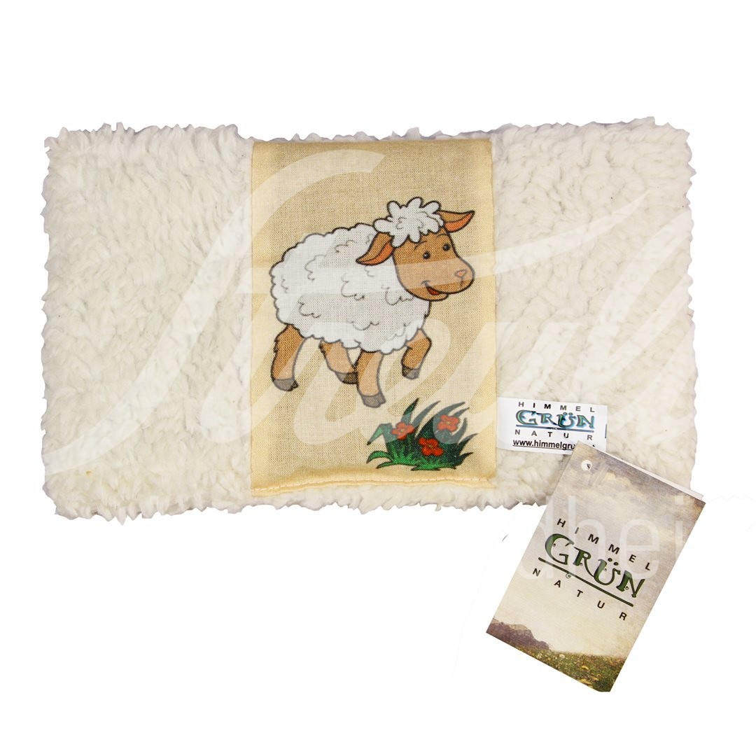 Himmelgrün Traubenkernkissen 18x14cm Schaf