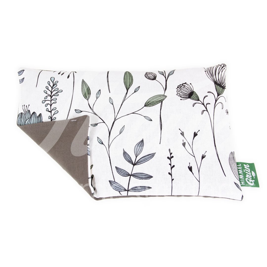 Himmelgrün Traubenkernkissen 30x20cm Mohn