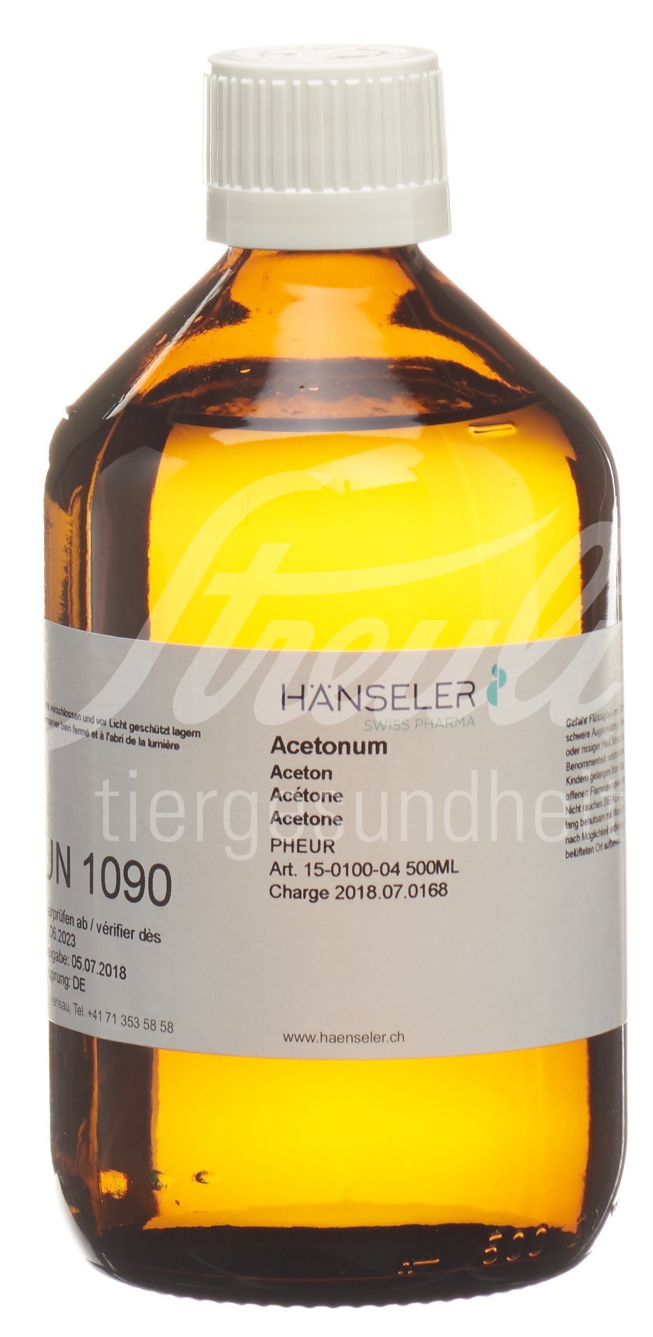 Hänseler Acetonum PhEur 500 ml