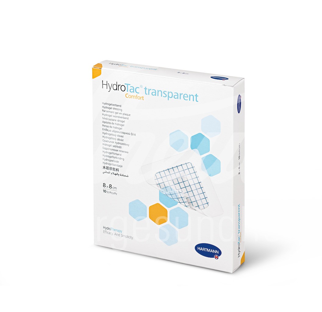 HydroTac Transparent Comfort 8x8cm steril 10 Stk