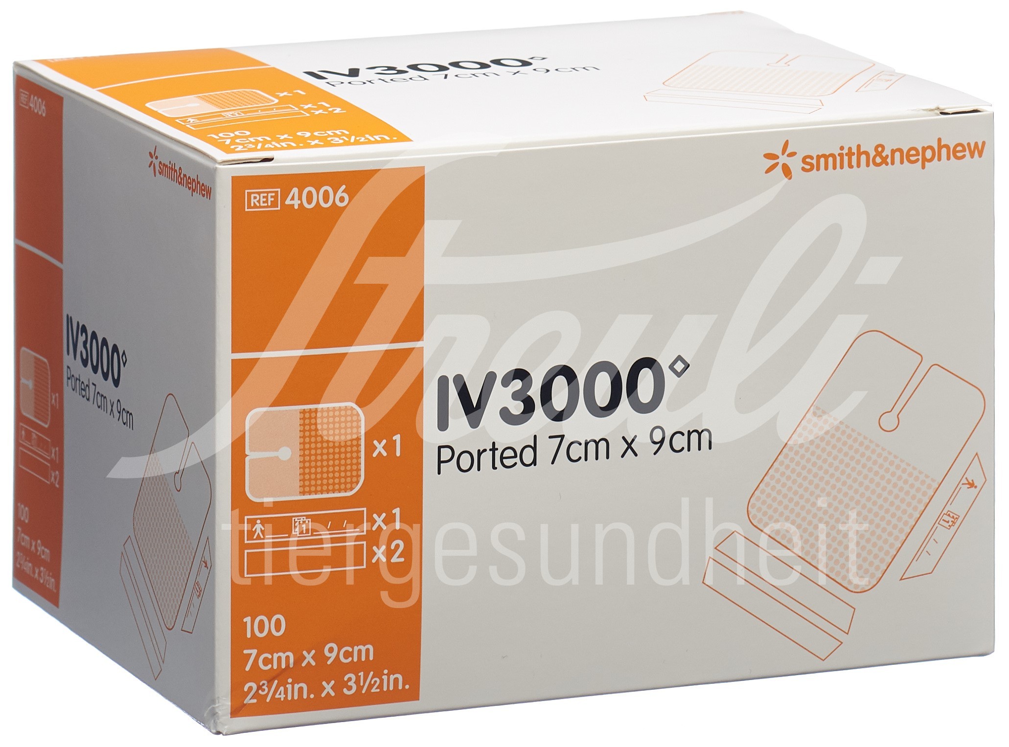 IV3000 Kanülenfixation 7x9cm Schlitz 100 Stk