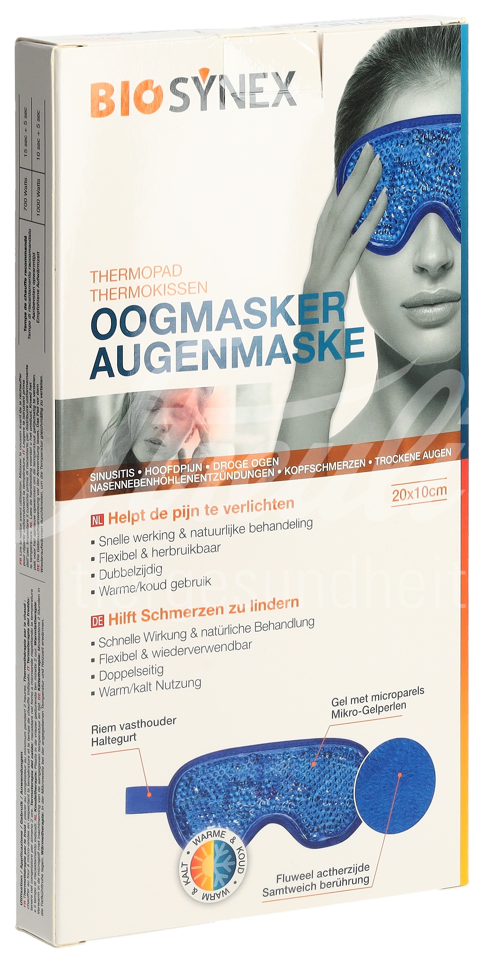 BIOSYNEX Kalt Warm Kompresse Augenmaske
