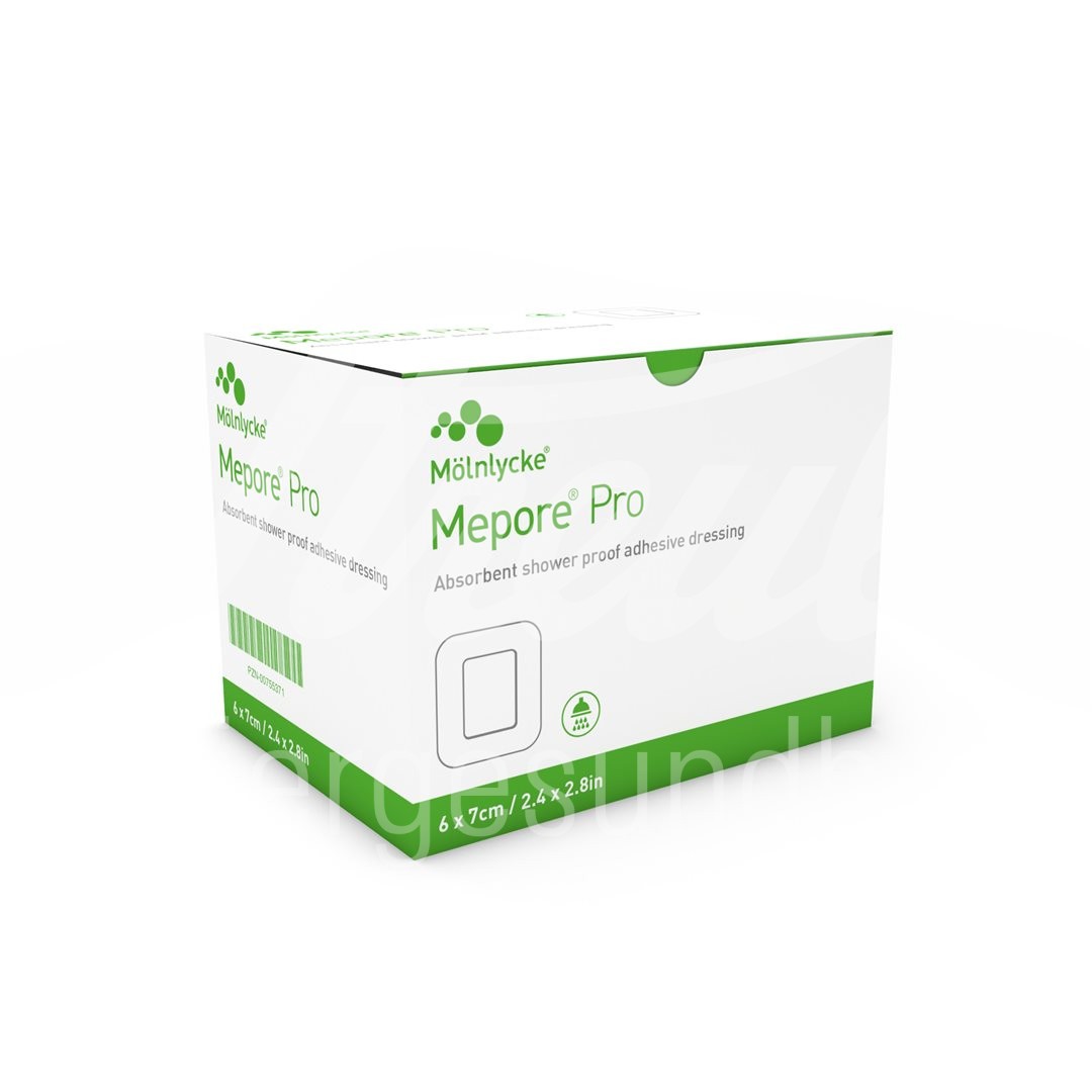 Mepore pro Wundverband 7x6cm Wundkissen 4x3cm steril 60 Stk