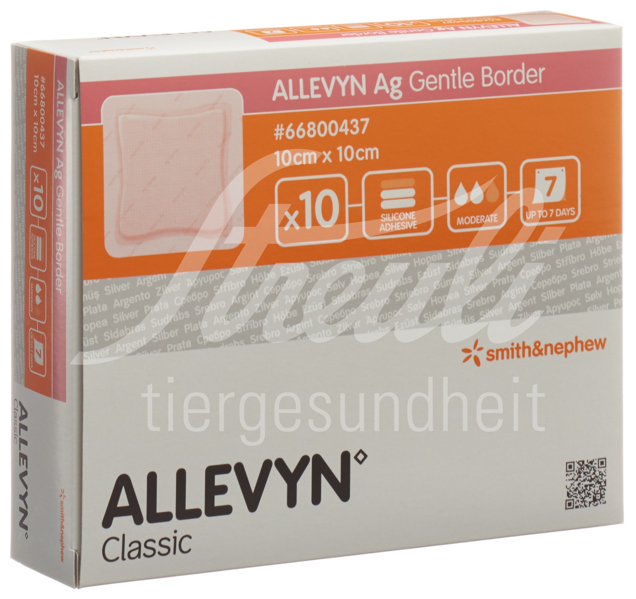 Allevyn Ag GB Wundverband 10x10cm 10 Stk