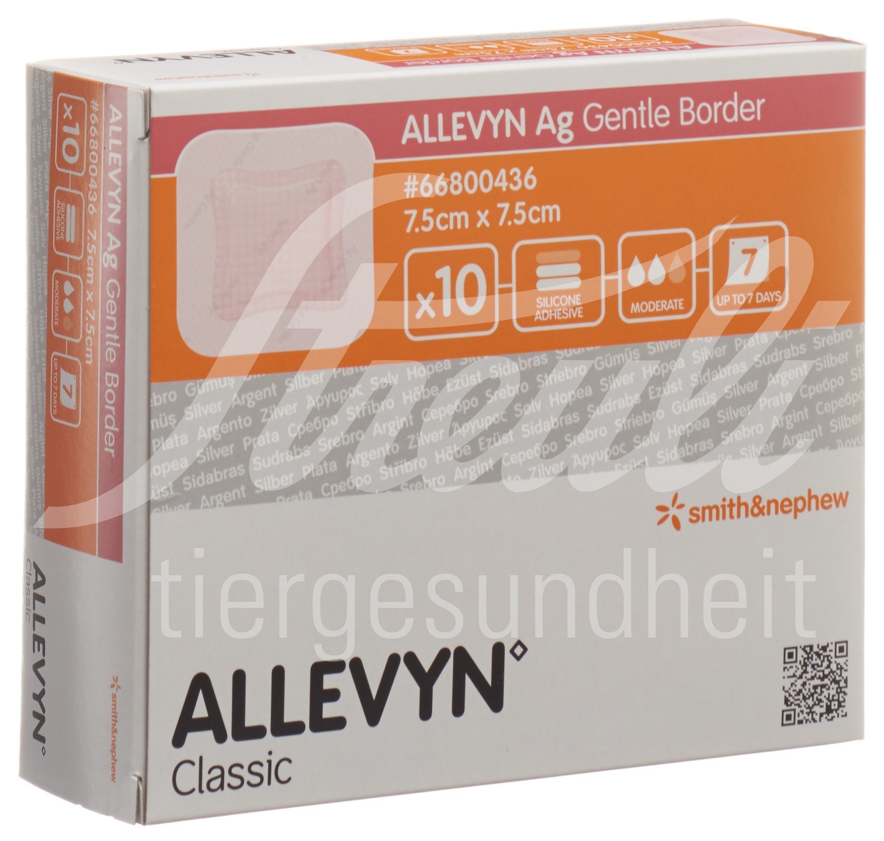 Allevyn Ag GB Wundverband 7.5x7.5cm 10 Stk