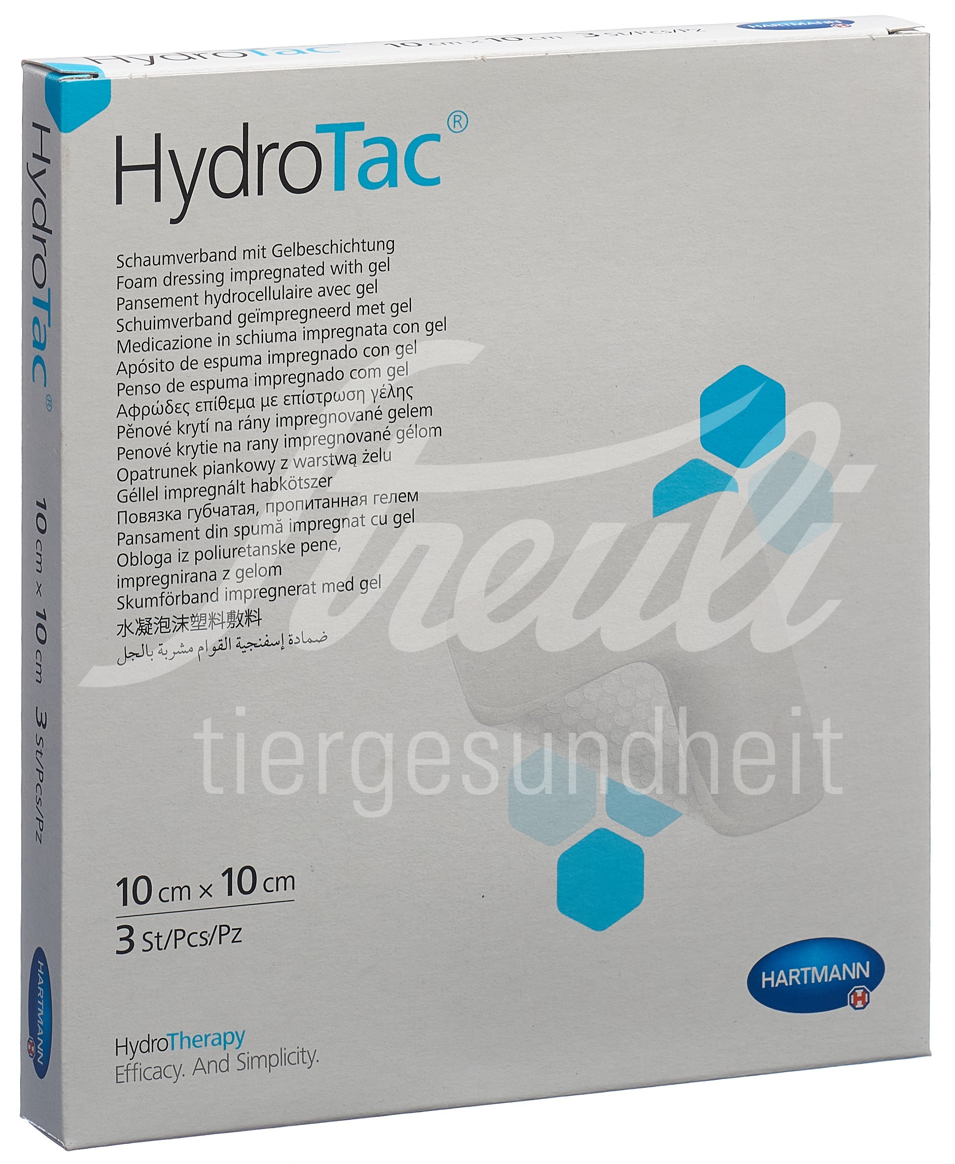 HydroTac Wundverband 10x10cm steril 3 Stk