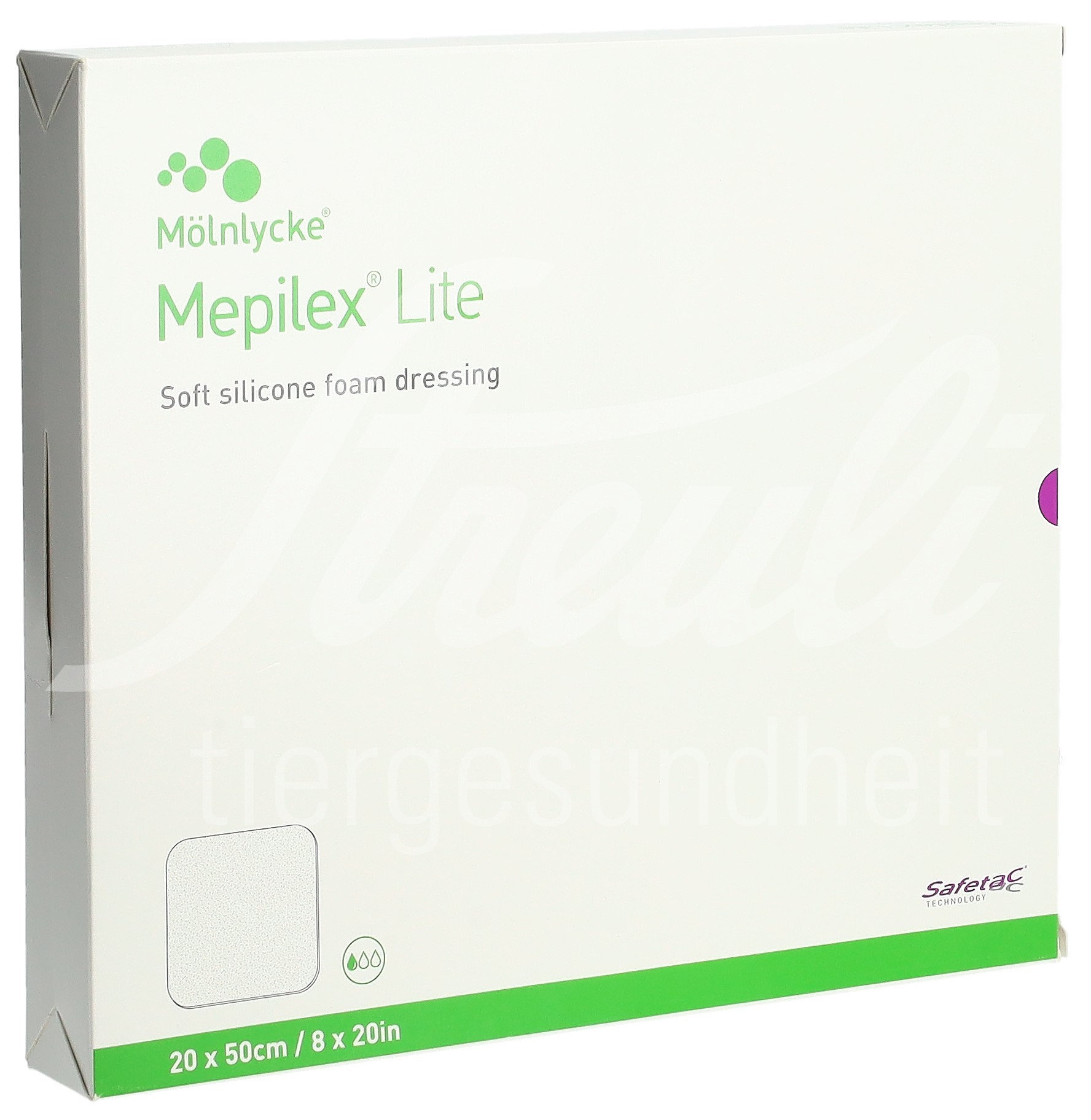 Mepilex Lite Absorptionsverband 20x50cm Silikon 4 Stk