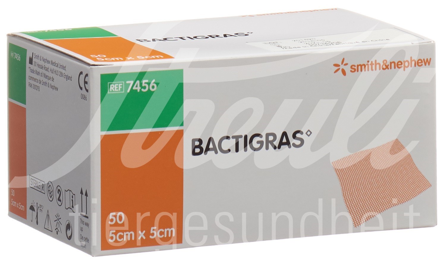 Bactigras Gazeverband 5cmx5cm Btl 50 Stk