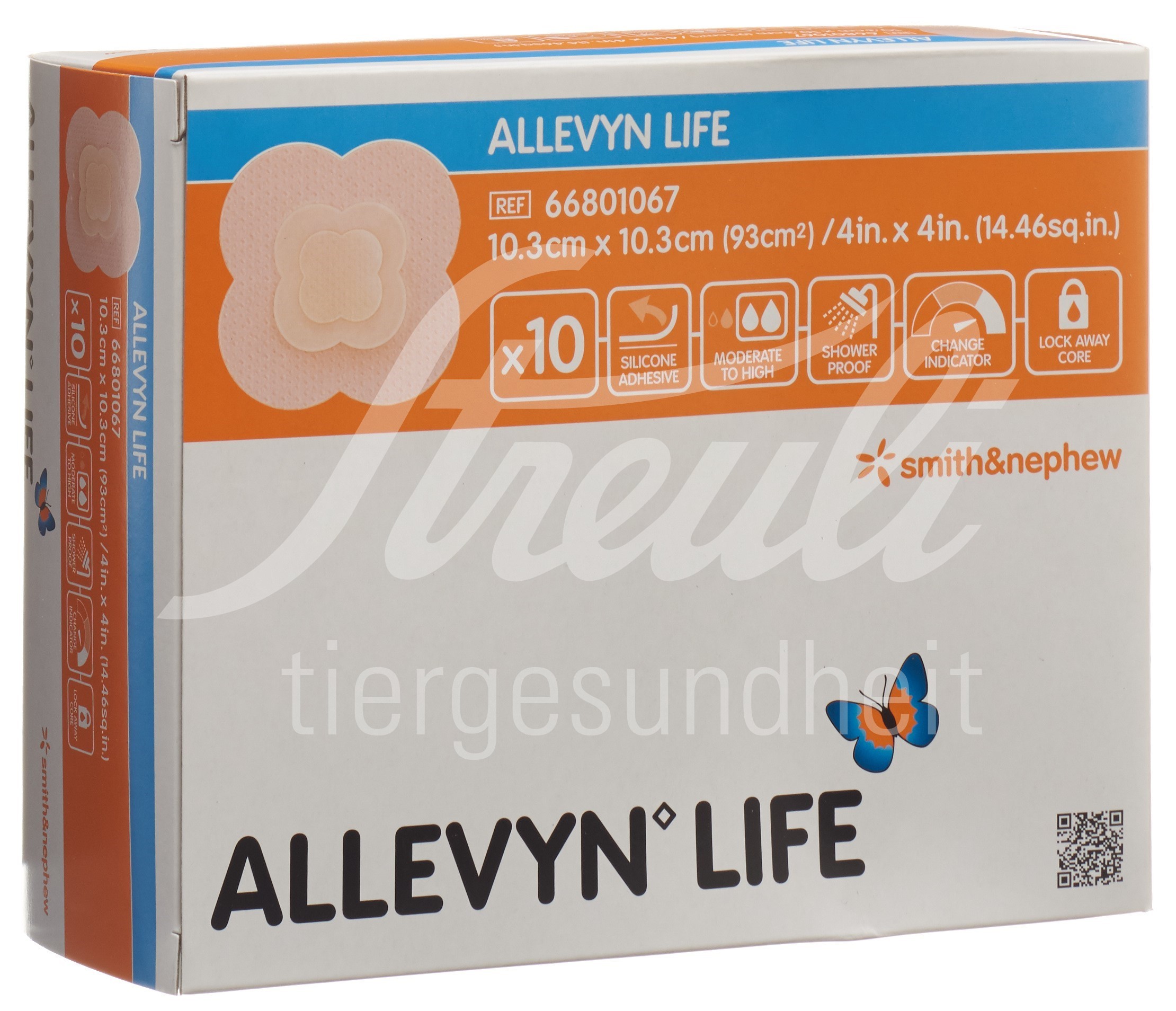 Allevyn Life Silikon-Schaumverband 10.3x10.3cm 10 Stk