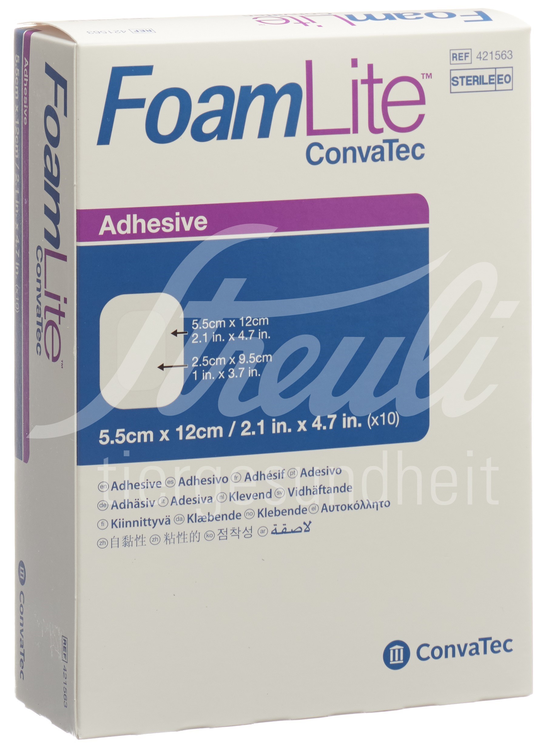 Foam Lite Convatec Silikon-Schaumverband 5.5x12cm 10 Stk