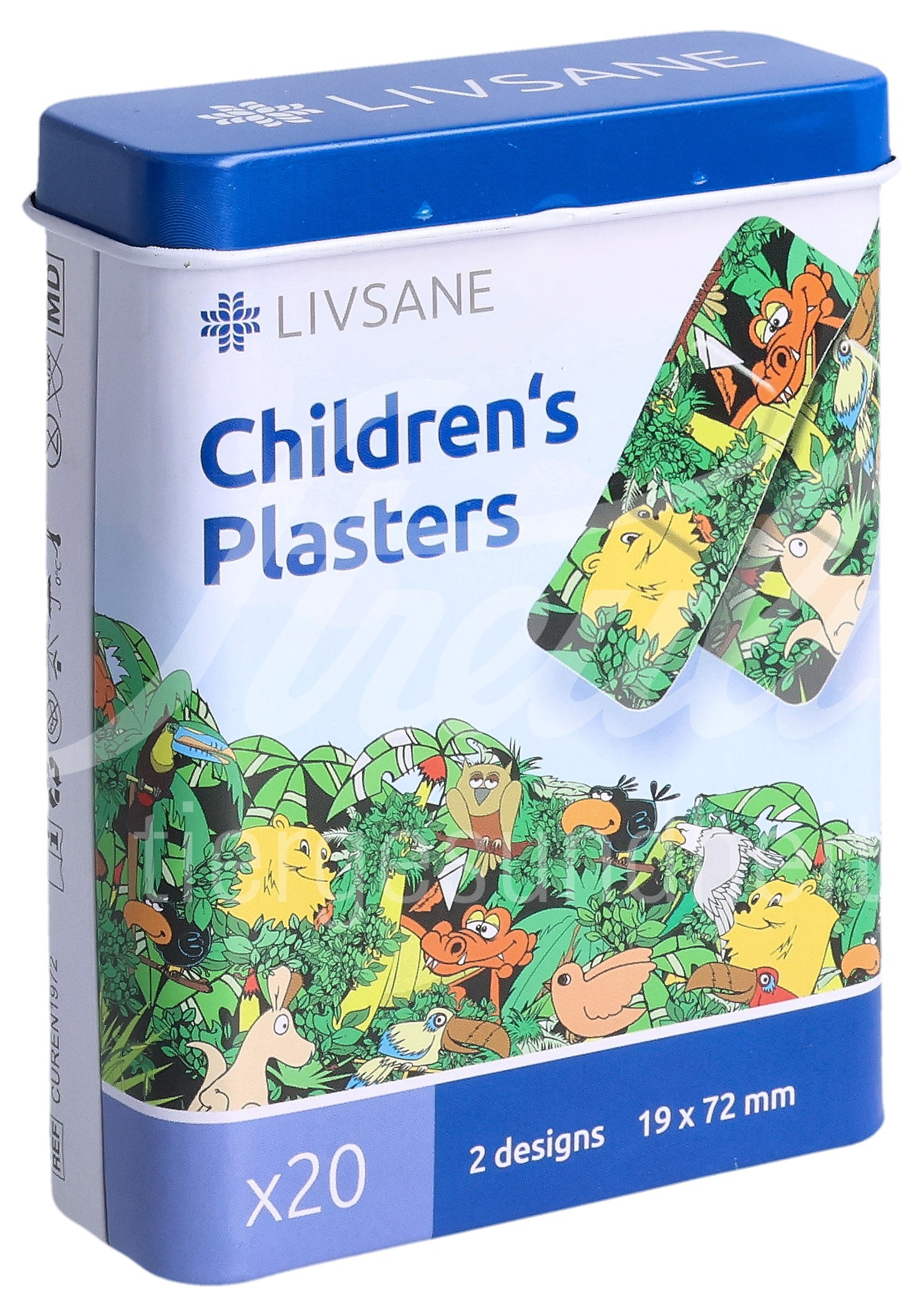 Livsane Kinderpflaster Jungle Animals Ds 20 Stk