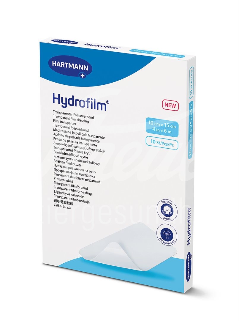 Hydrofilm Transparentverband 10x15cm steril 10 Stk