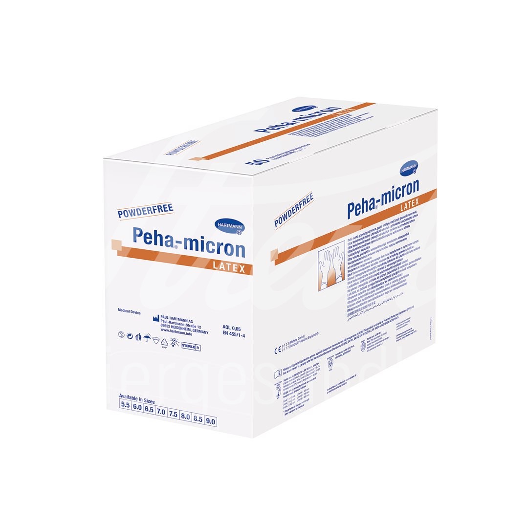 Peha-micron latex Gr7.5 puderfrei steril 100 Stk