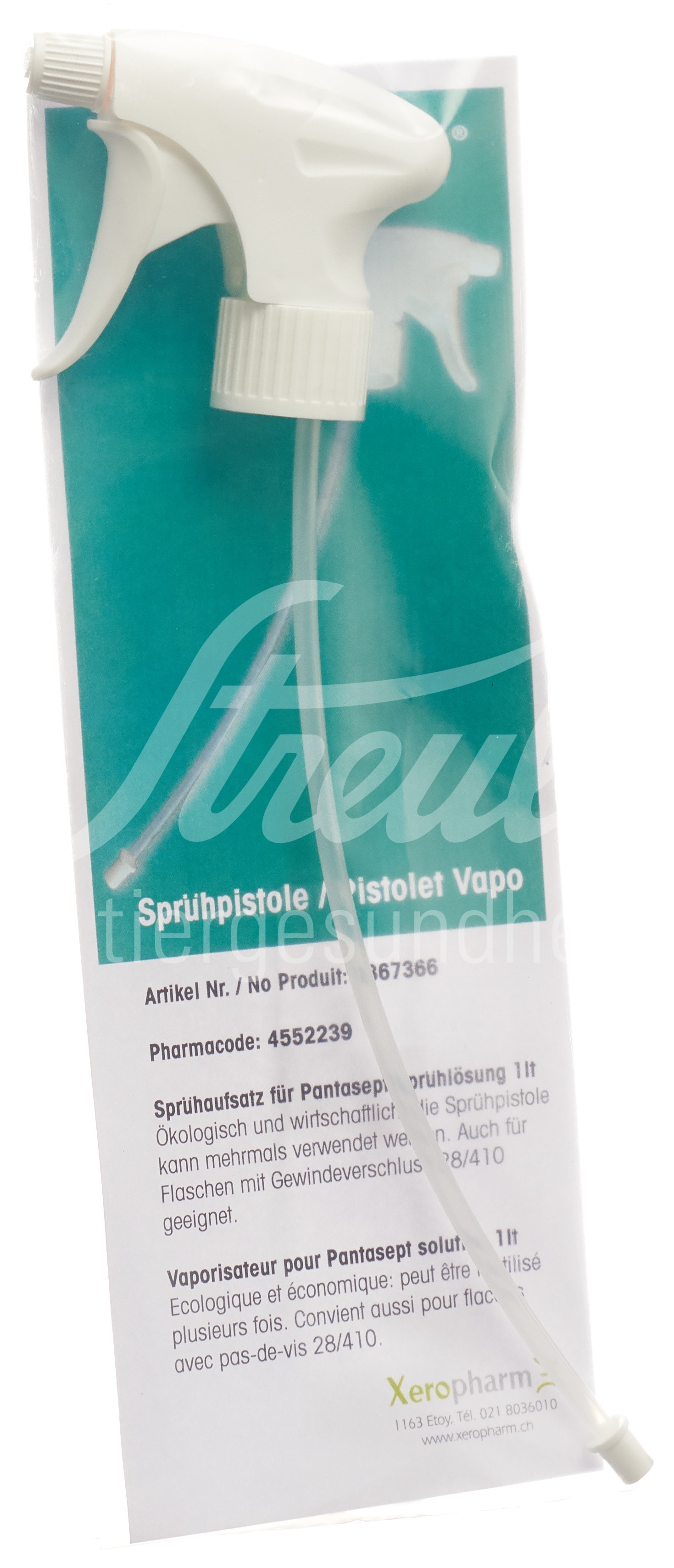 Pantasept Sprühpistole für 1lt Flasche weiss