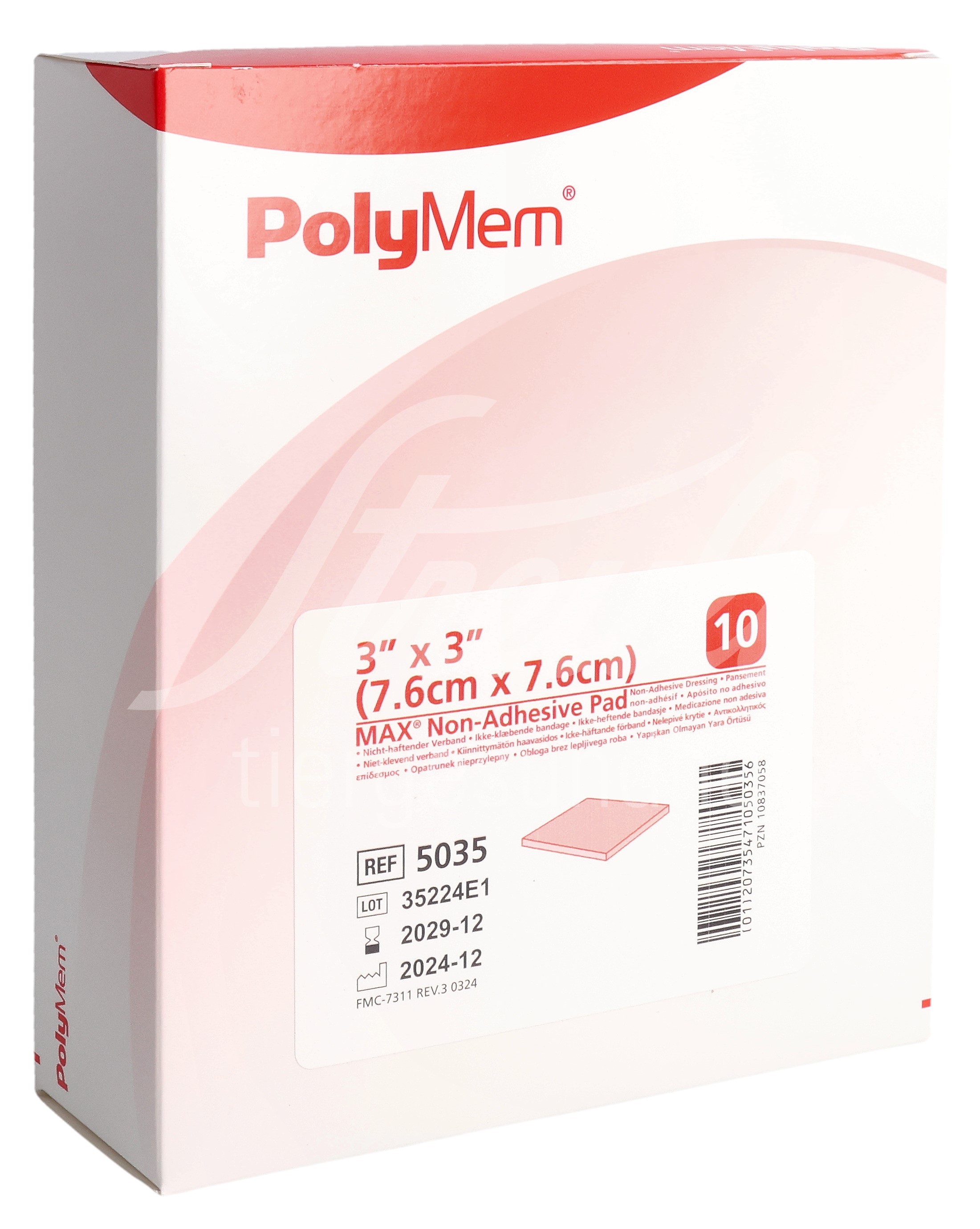 PolyMem MAX 7.6x7.6cm 10 Stk