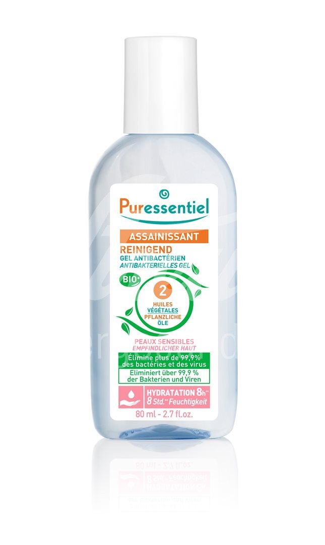 Puressentiel Gel reinigend antibakteriell empfindliche Haut Fl 80 ml