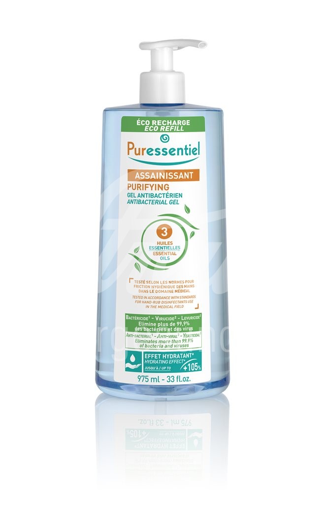 Puressentiel Gel reinigend antibakteriell mit 3 ätherischen Ölen Fl 975 ml