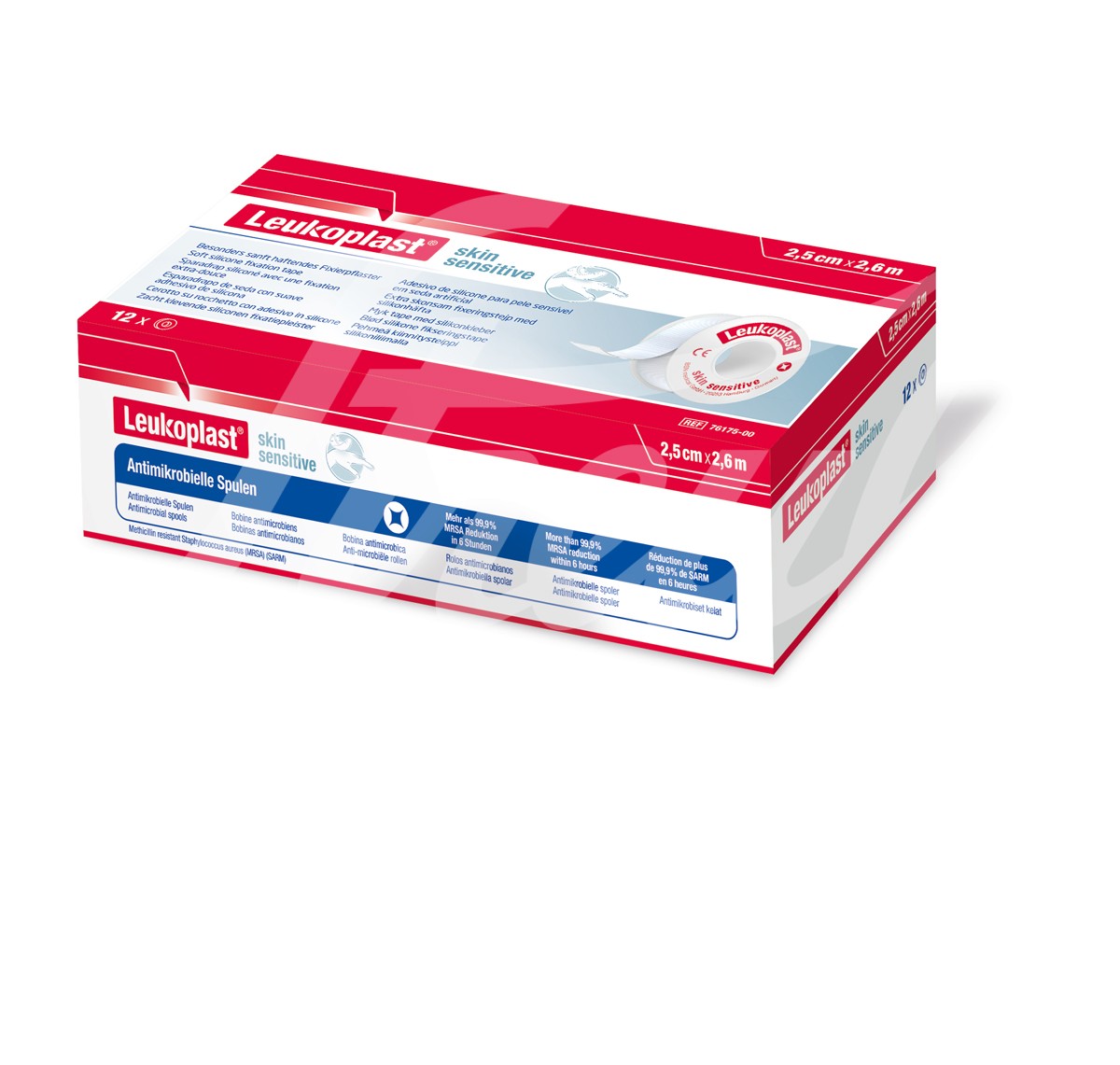 Leukoplast skin sensitive Silikon 2.5cmx2.6m Rolle 12 Stk