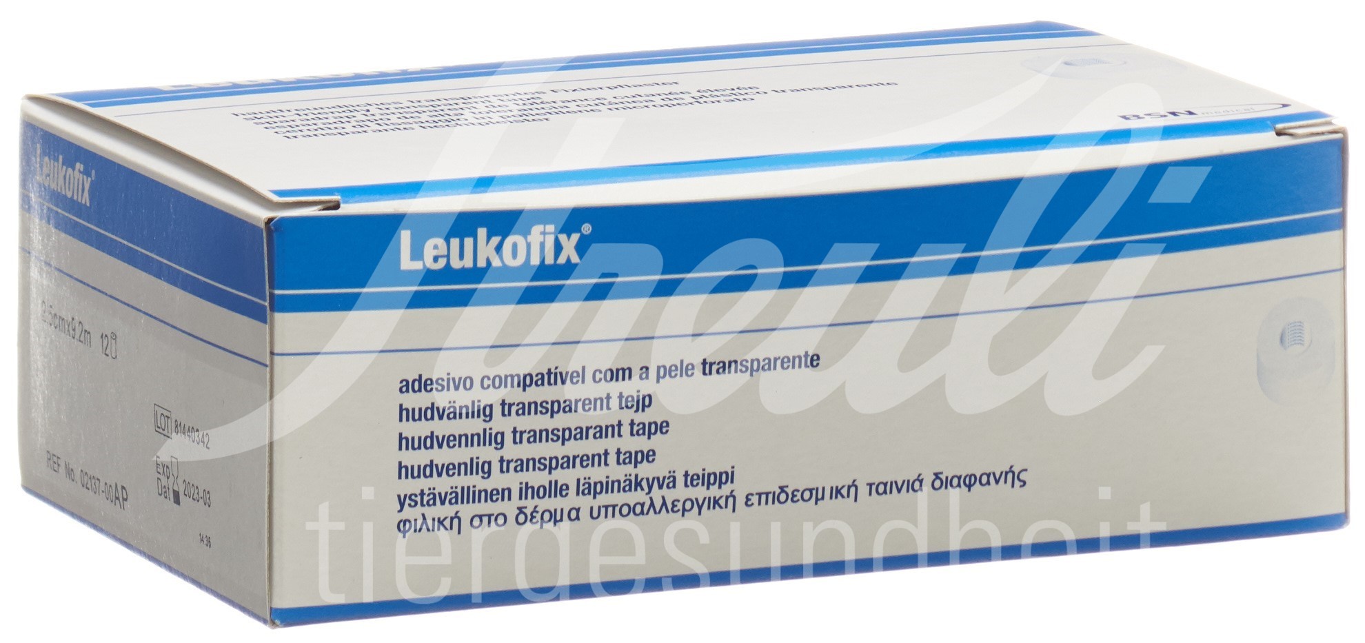 Leukofix Heftpflaster 9.2mx2.5cm transparent 12 Stk