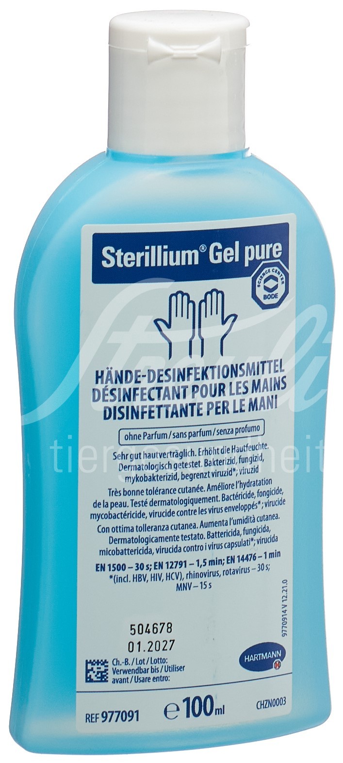 Sterillium Gel pure Händedesinfektion Fl 100 ml